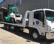 Forklift transport with Asset Towing